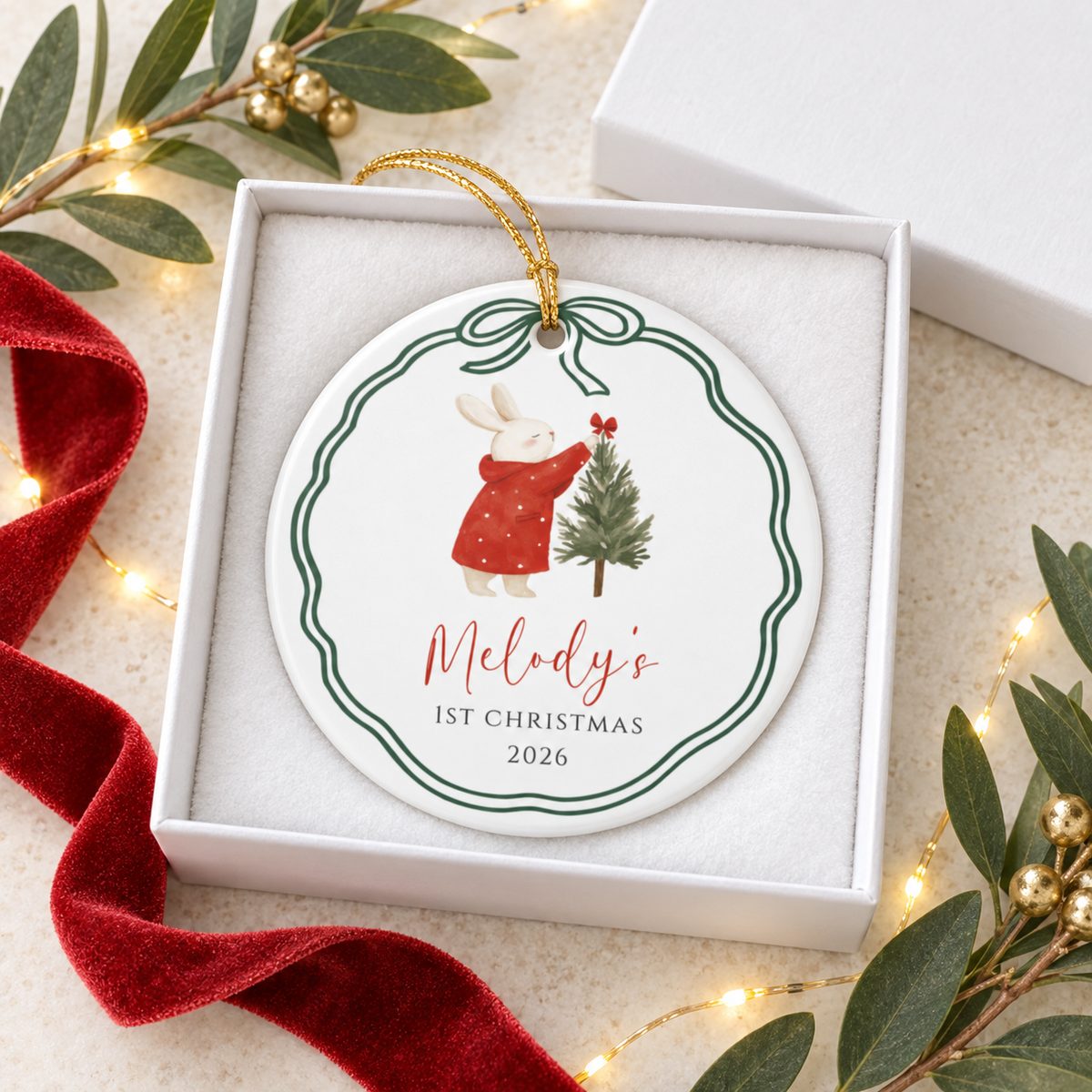 Personalized First Christmas Ornament