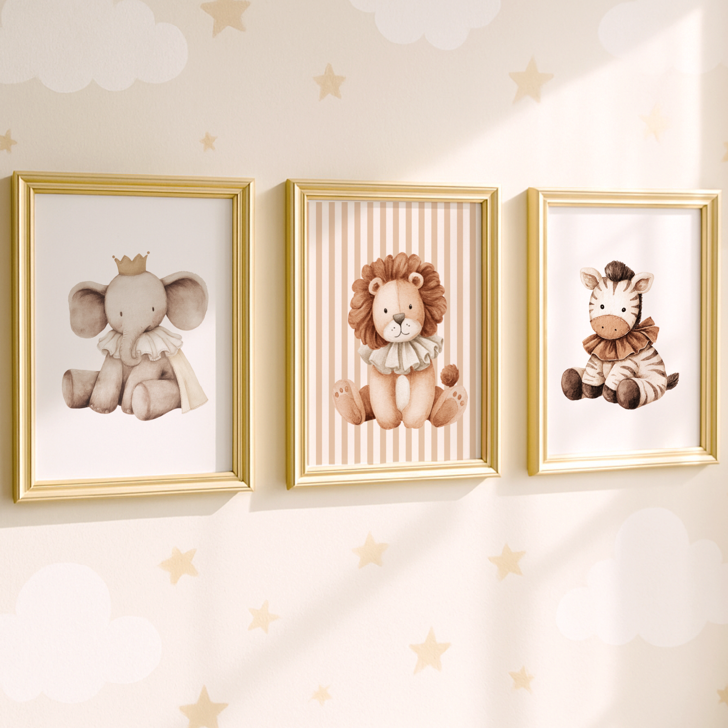Safari Friends Nursery Print Set of 3