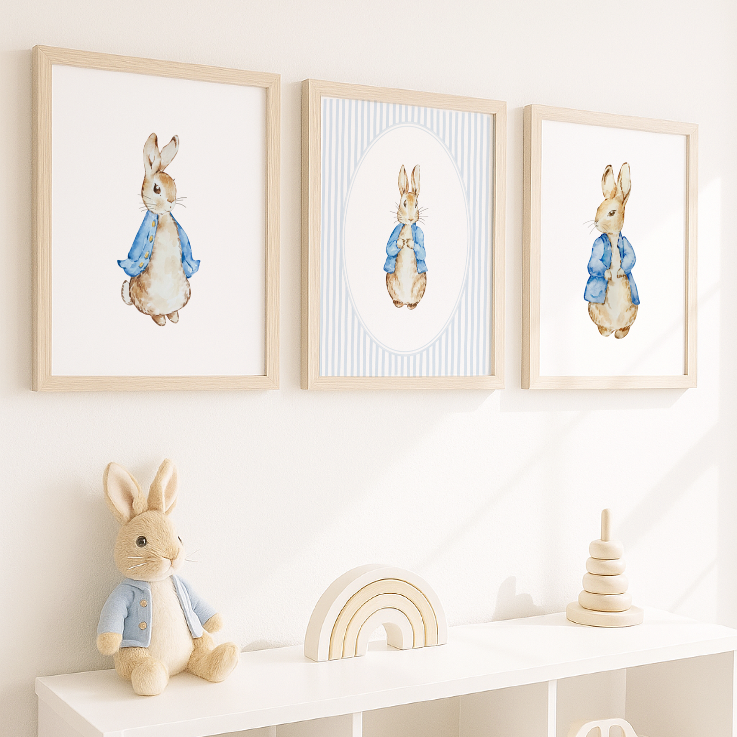 Peter Rabbit Set of 3 Nursery Art Prints