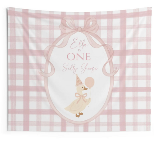 One Silly Goose Backdrop