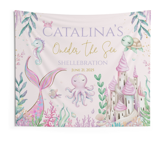 ONEder The Sea First Birthday Backdrop