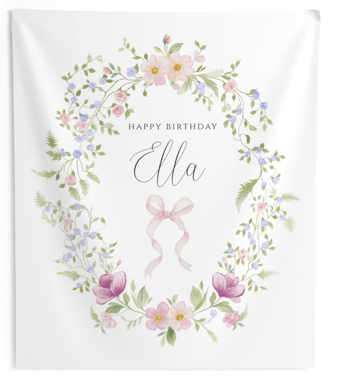 Wildflower Birthday Backdrop