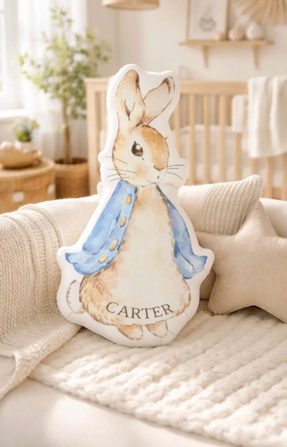 Personalized Peter Rabbit Pillow
