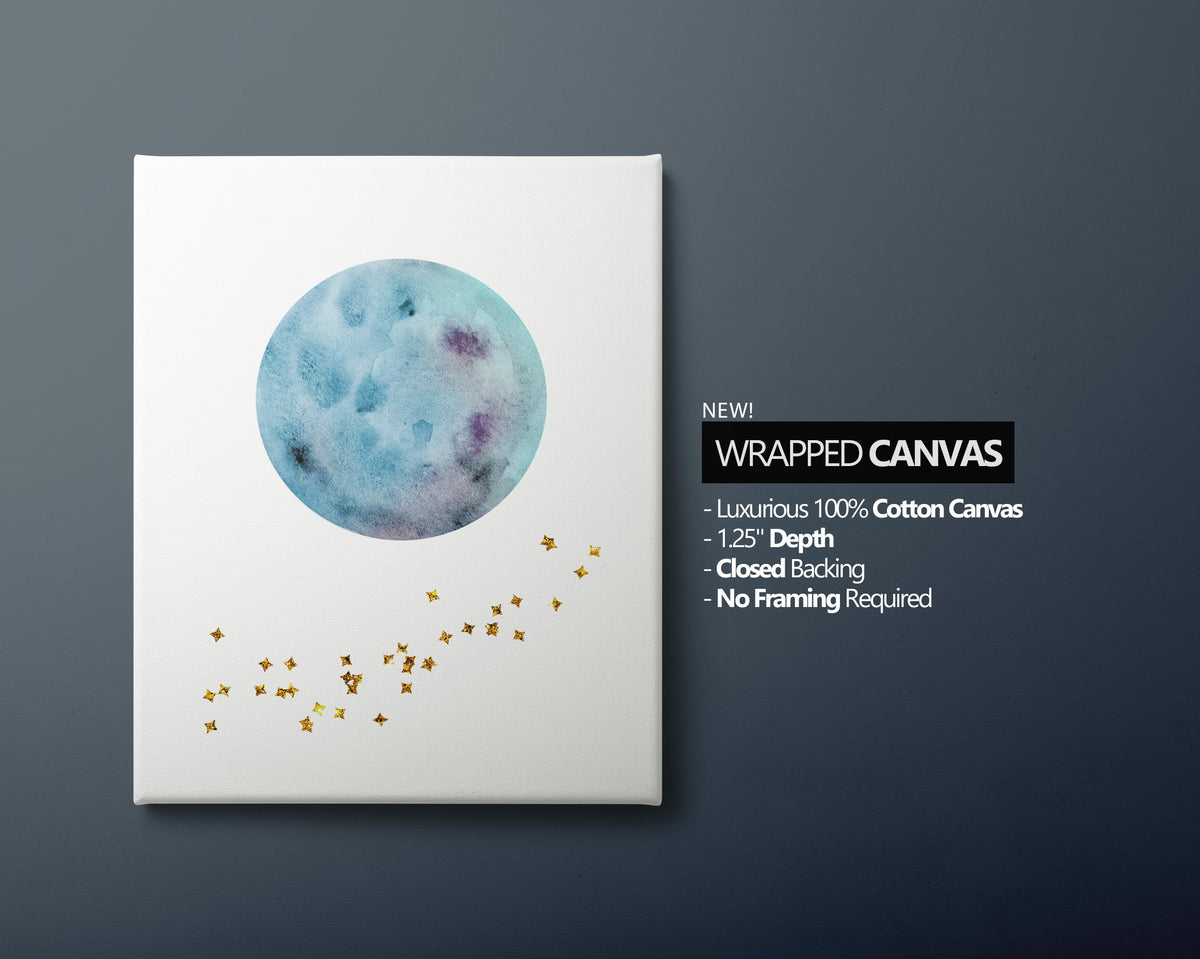 Personalized Blue Planet Set of 3 Nursery Art Prints, Wall Art, Galaxy Nursery Decor, Play Room, Boy space Baby Room Ideas, 138