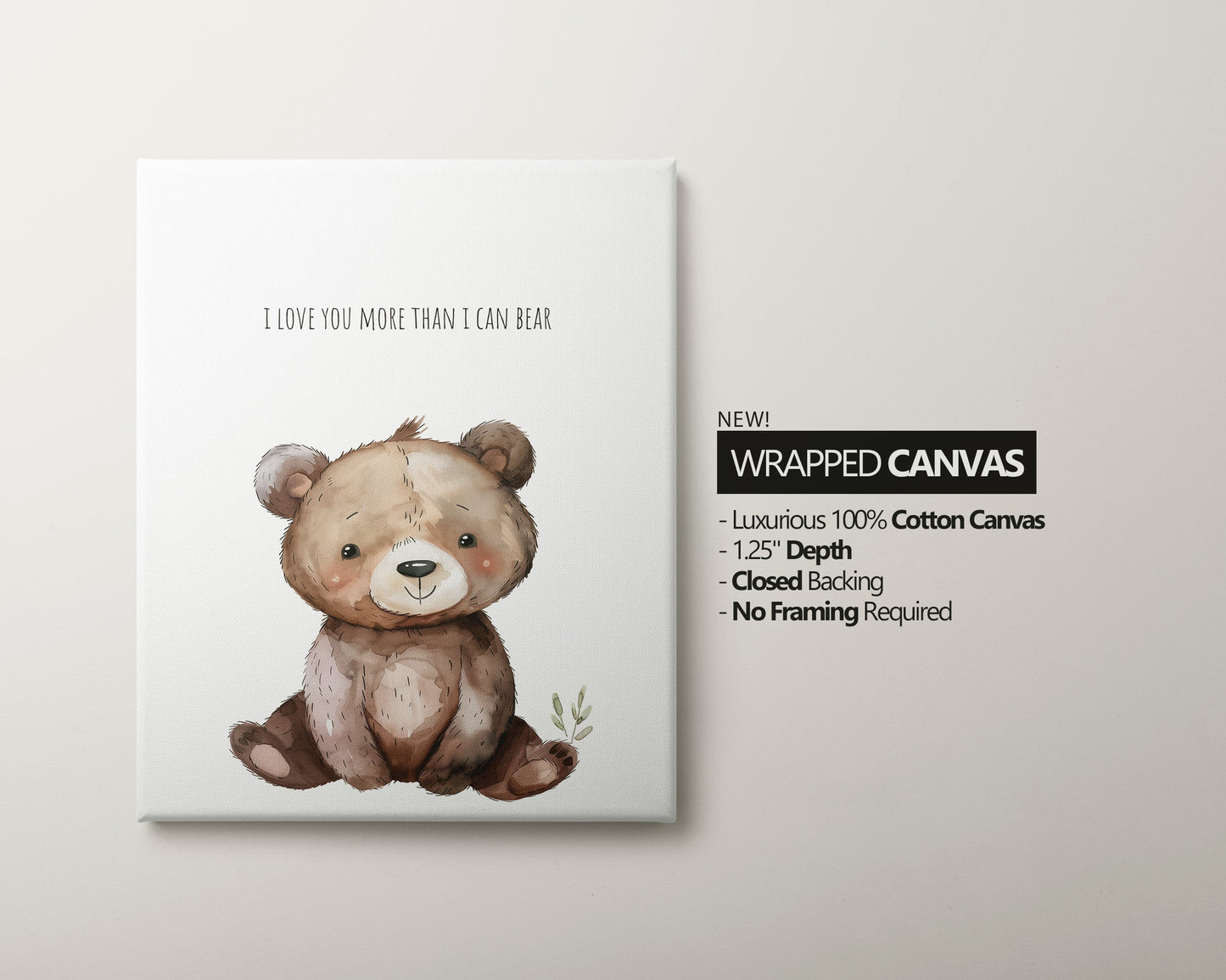 Teddy Bear Watercolor Nursery Art Prints, Baby Shower Gift, Nursery Wall Art, Nursery Decor, Baby Room Idea, Nursery sleep quote print, 141