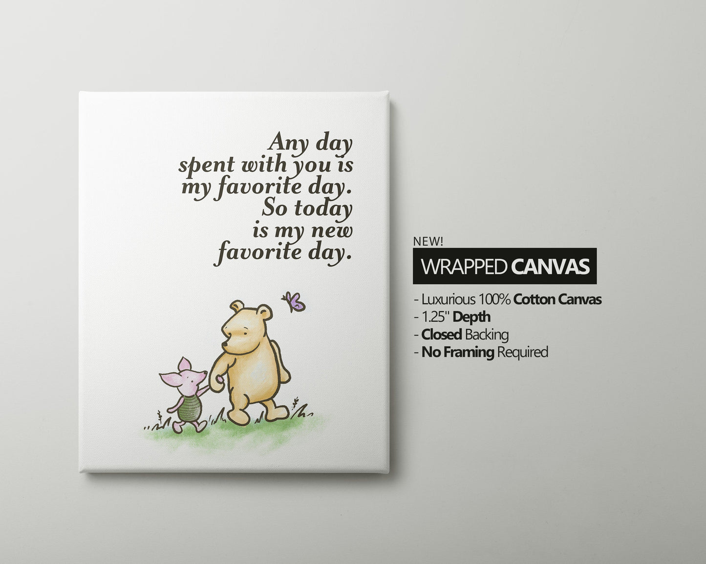 Set of 3 Classic Winnie-the-Pooh Nursery art prints, Gender Neutral Nursery, Winnie-the-Pooh inspirational quotes, new baby gift, 143