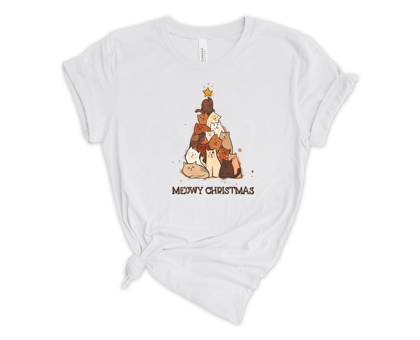 Cat Holiday Graphic T-Shirt