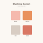Blushing Sunset Baby Name Blanket