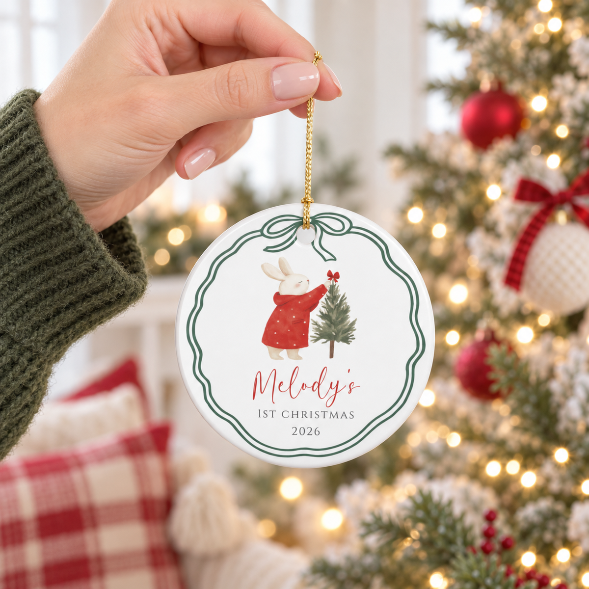 Personalized First Christmas Ornament