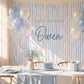 Blue Striped Birthday Backdrop