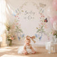 Floral Garden Birthday Backdrop