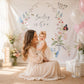 Floral Garden Birthday Backdrop