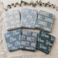 Coastal Blues Baby Name Blankets