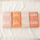 Blushing Sunset Baby Name Blanket