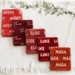 Cranberry Baby Name Blankets
