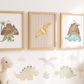 Dinosaur Set of 3 Art Prints