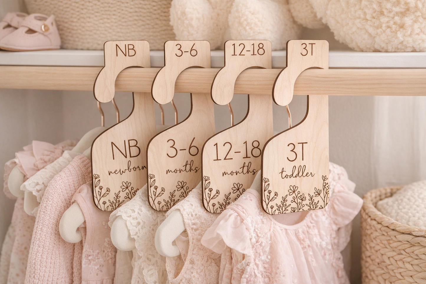 Wildflower Baby Closet Dividers