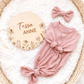 Floral Personalized Baby Birthstat Sign