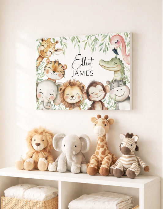 Safari Personalized Canvas