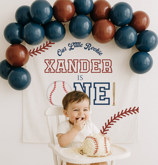 Little Rookie Baseball Backdrop