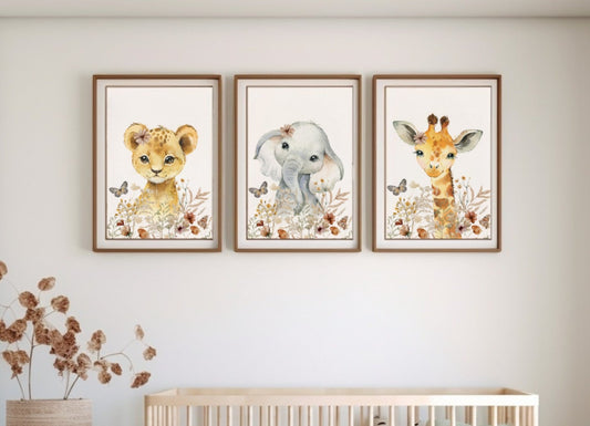 Wildflower Safari Set of 3 Prints