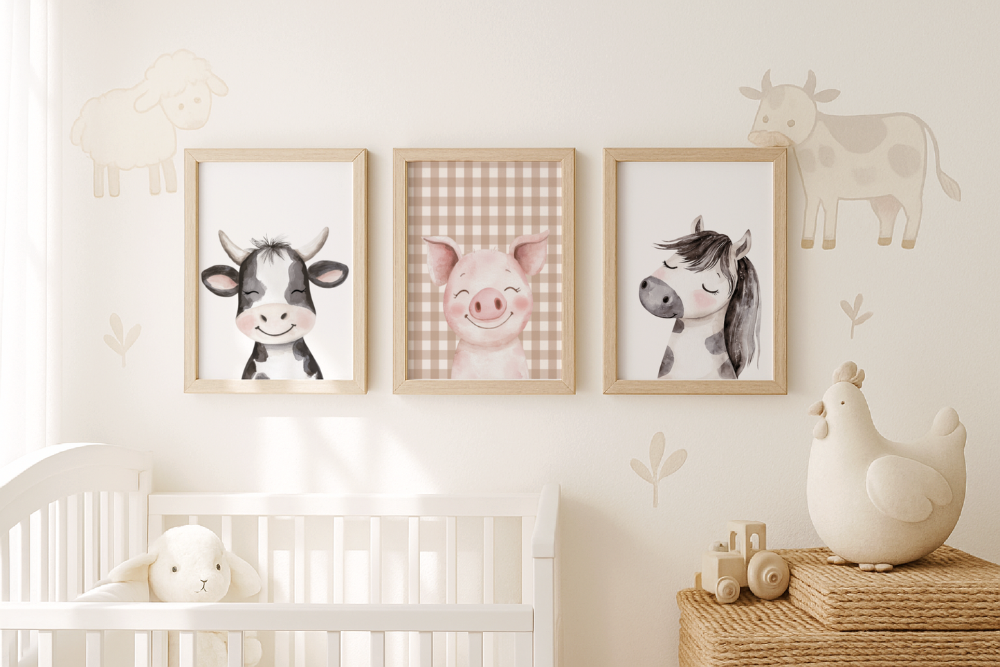 Farm Set of 3 Art Prints