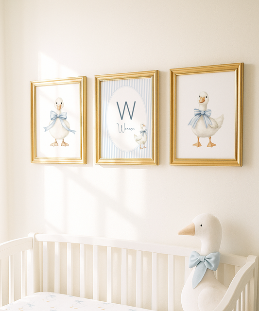 Personalized Set of 3 Goose Prints