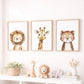 Safari Animal Set of 3 Prints