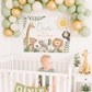 Wild One Safari First Birthday Backdrop