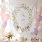 Wildflower Birthday Backdrop