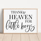Thank heaven for little boys Nursery Art Print, Nursery Wall Art, Nursery Decor, Boy Baby Room Idea, Nursery quote print, 001