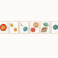 Planet Set of 6 Nursery Art Prints, Planets Wall Art, Solar System Nursery Decor, Play Room, Outer Space Baby Room Ideas