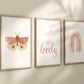 Boho Butterfly Rainbow, Isn't She Lovely, Set of 3 Nursery Art Prints, Butterfly Nursery Wall Art, Play Room, Girl Baby Room Ideas, 041