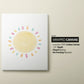 Set of 3 Nursery Art Prints with Pastel Rainbow, Sun and Hearts