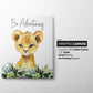 Set of 4 Safari Animal Nursery Prints, Jungle Animals, Greenery, Boy Nursery Wall Art, Shower Gift, Printed, 105