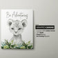 Safari Animal Set of 3 Greenery Nursery Art Prints, Jungle Theme, Black and White,  Neutral Nursery Art, Lion, Nursery Decor, Play Room, 021