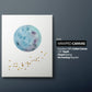 Personalized Blue Planet Set of 3 Nursery Art Prints, Wall Art, Galaxy Nursery Decor, Play Room, Boy space Baby Room Ideas, 138