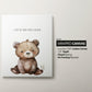 Teddy Bear Watercolor Nursery Art Prints, Baby Shower Gift, Nursery Wall Art, Nursery Decor, Baby Room Idea, Nursery sleep quote print, 141