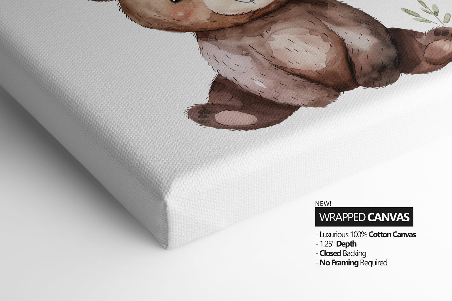 Teddy Bear Watercolor Nursery Art Prints, Baby Shower Gift, Nursery Wall Art, Nursery Decor, Baby Room Idea, Nursery sleep quote print, 141