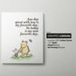 Set of 3 Classic Winnie-the-Pooh Nursery art prints, Gender Neutral Nursery, Winnie-the-Pooh inspirational quotes, new baby gift, 143
