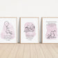 Set of 3 Classic Winnie-the-Pooh Nursery art prints, Gender Neutral Nursery, Winnie-the-Pooh inspirational quotes, new baby gift, 144