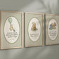 Set of 3 Classic Winnie-the-Pooh Nursery art prints, Gender Neutral Nursery, Winnie-the-Pooh inspirational quotes, new baby gift