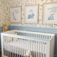 Set of 3 Classic Winnie-the-Pooh Nursery Art Prints, Blue
