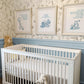 Set of 3 Classic Winnie-the-Pooh Nursery Art Prints, Blue