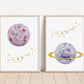 Purple Planet - Set of 2