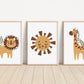 Safari Sun - Set of 3 Prints