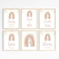 Rainbow - Set of 6 Party Signs