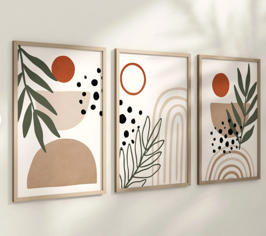 Boho Abstract Art prints