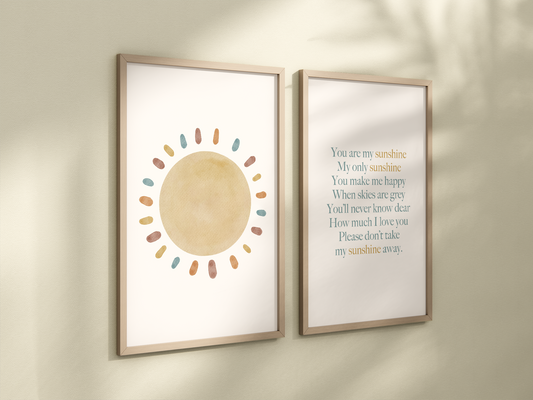 Sunshine Nursery Art Prints