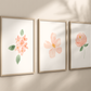 Pink Floral Nursery Art Prints